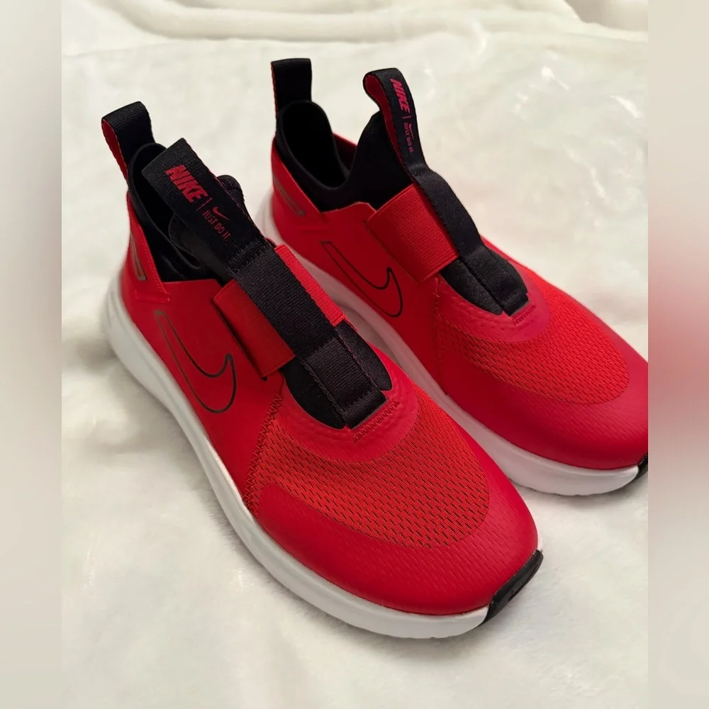 Nike Red and Black Athletic Slip-Ons - Picture 3 of 11